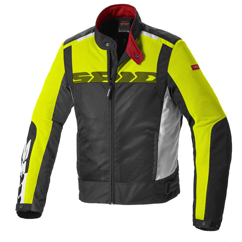 Giacca Moto Traforata Spidi Solar Net Sport giallo