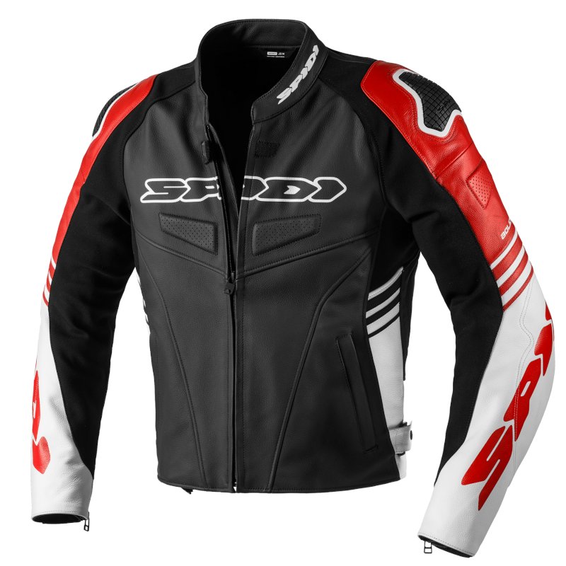 Giacca Pelle Spidi Track Warrior rossa