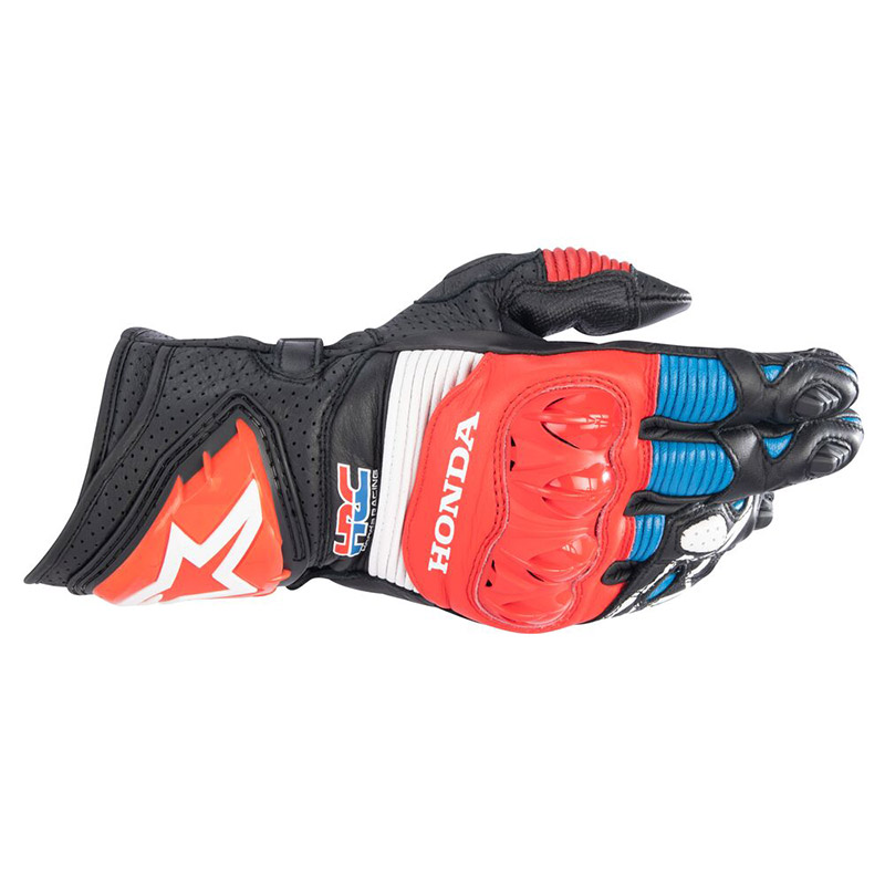 Alpinestars Honda Gp Pro R3 Gloves Black Red Blue