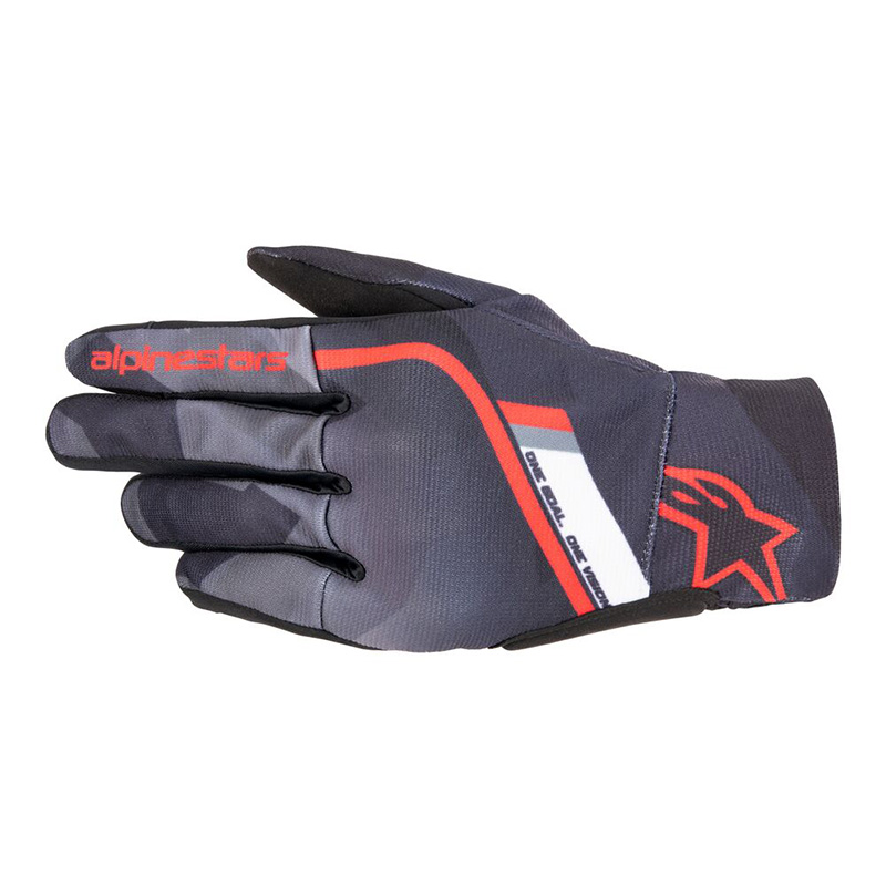Alpinestars Reef Gloves Black Grey Camo Red