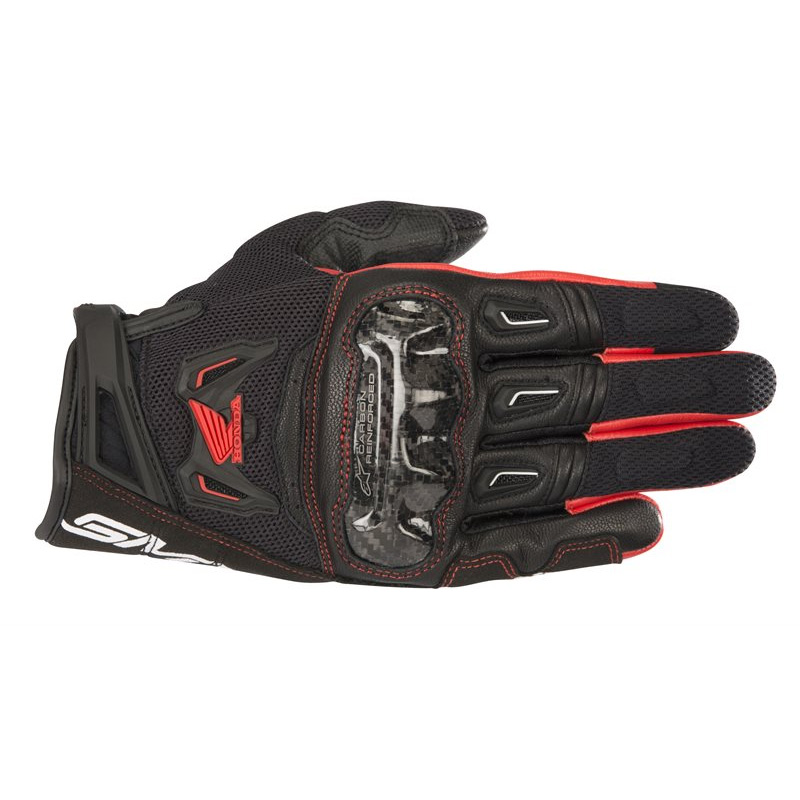 GUANTES ALPINESTARS CHROME GRIS/NEGRO/ROJO