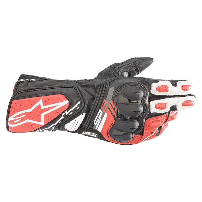 Guanti Alpinestars SP-8 V3 nero bianco rosso