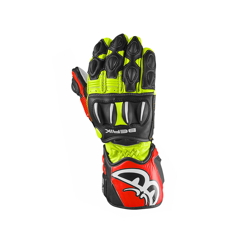 Berik Track 2.0 Gloves Black White Fluo Red Fluo Yellow