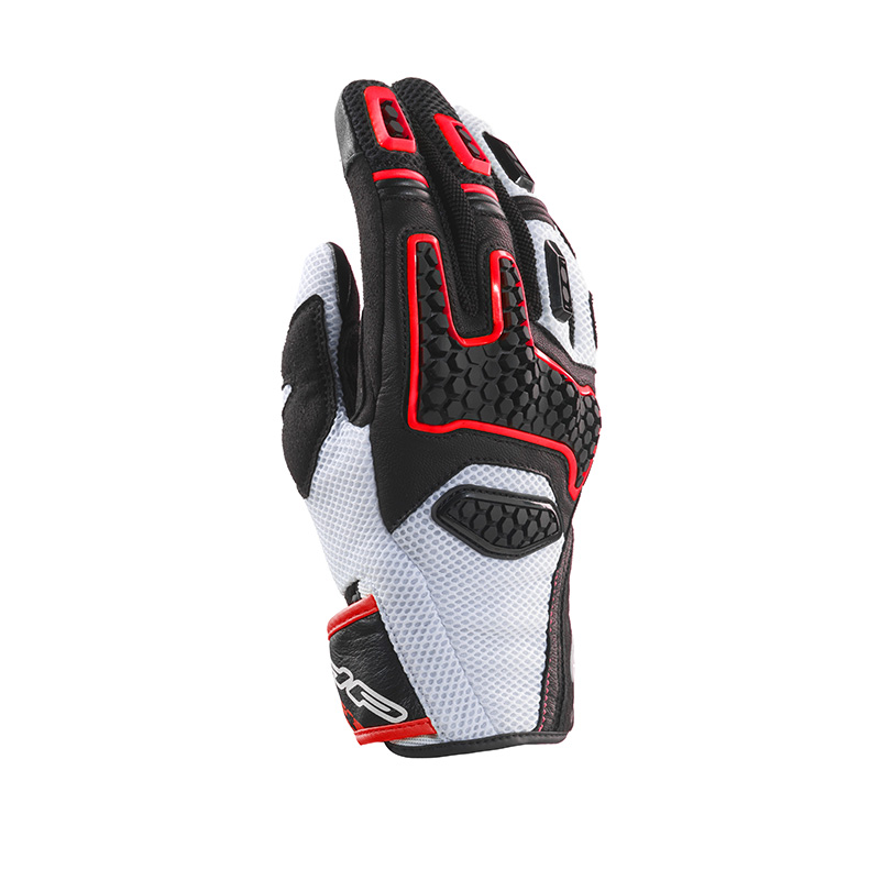 Guanti Clover GTS-3 bianco rosso