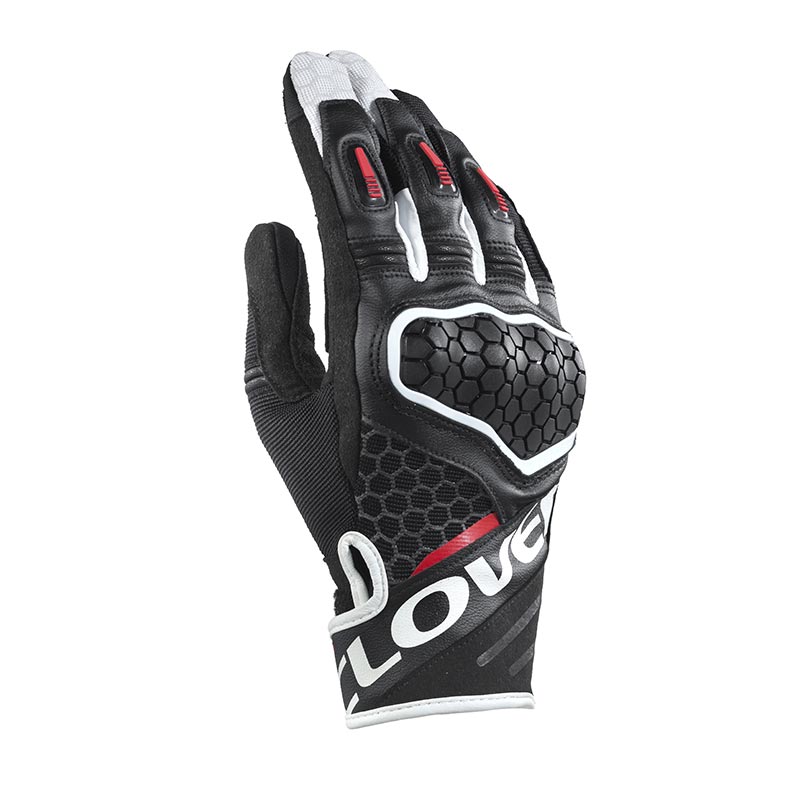 Guanti Clover Predator-2 bianco rosso