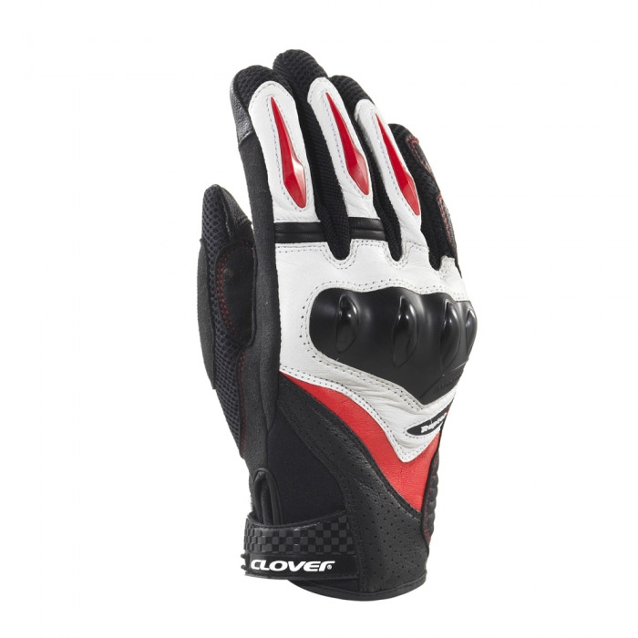 Guanti Clover Raptor 3 nero bianco rosso