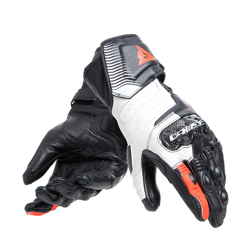 Guanti Donna Dainese Carbon 4 Long bianco rosso