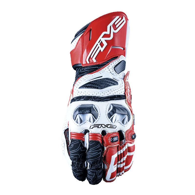 Guanti Five Rfx Race bianco rosso