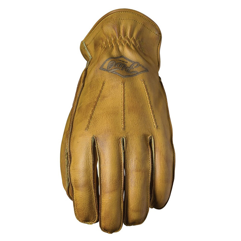 Gants Helstons Condor été cuir gold marron, moto vintage