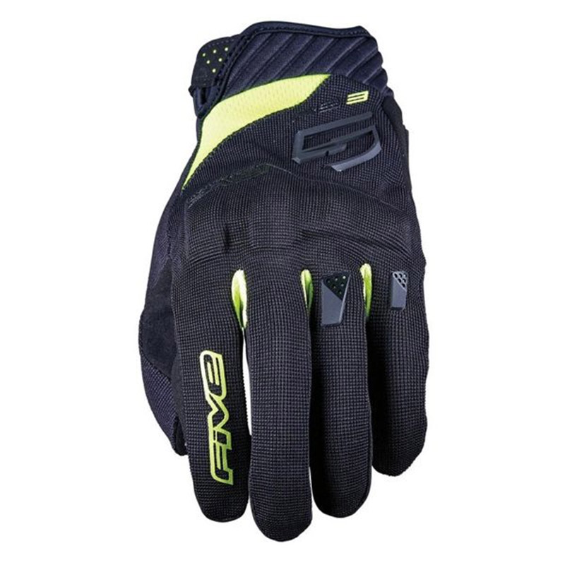 Guanti Five RS3 Evo nero giallo fluo