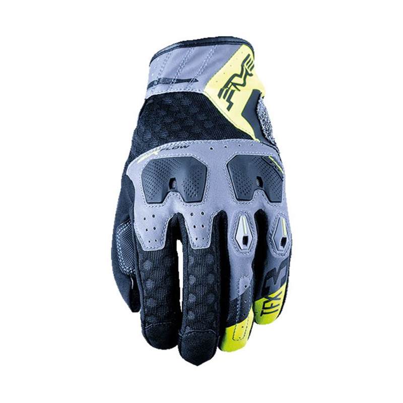 Guanti Five TFX3 Airflow grigio giallo fluo