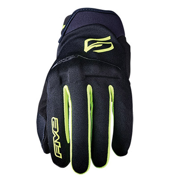 Guanti Five Globe Evo nero giallo fluo