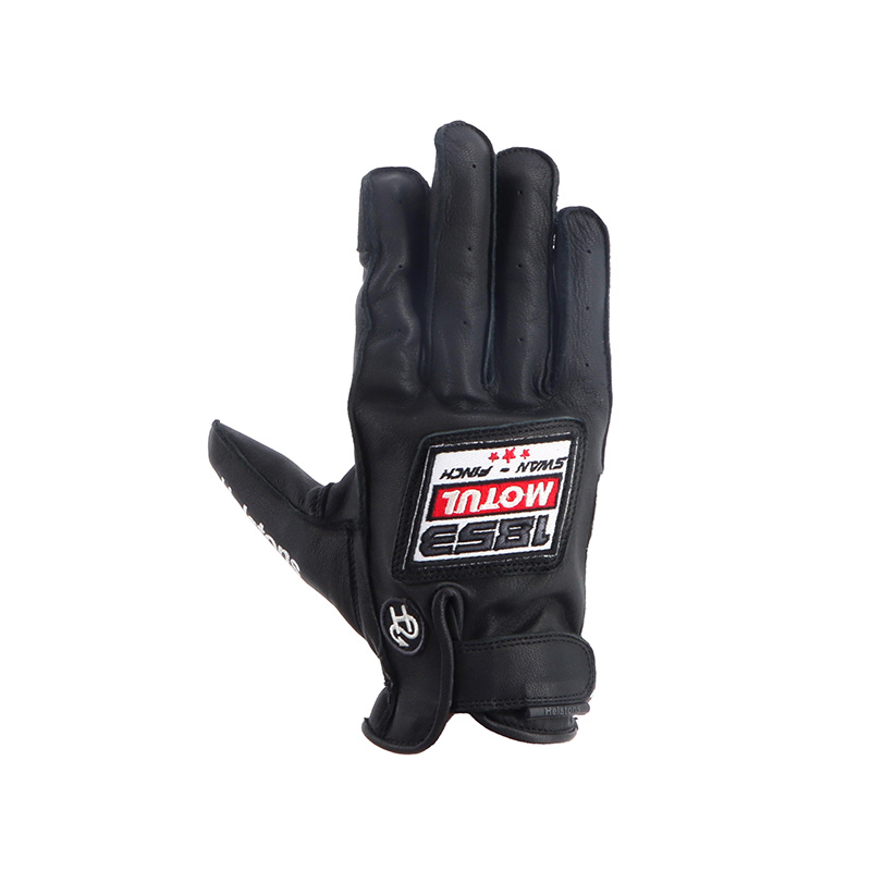 Guanti Pelle Helstons Motul 1853 nero