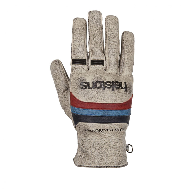 Guantes Helstons Bora Hiver beige azul rojo