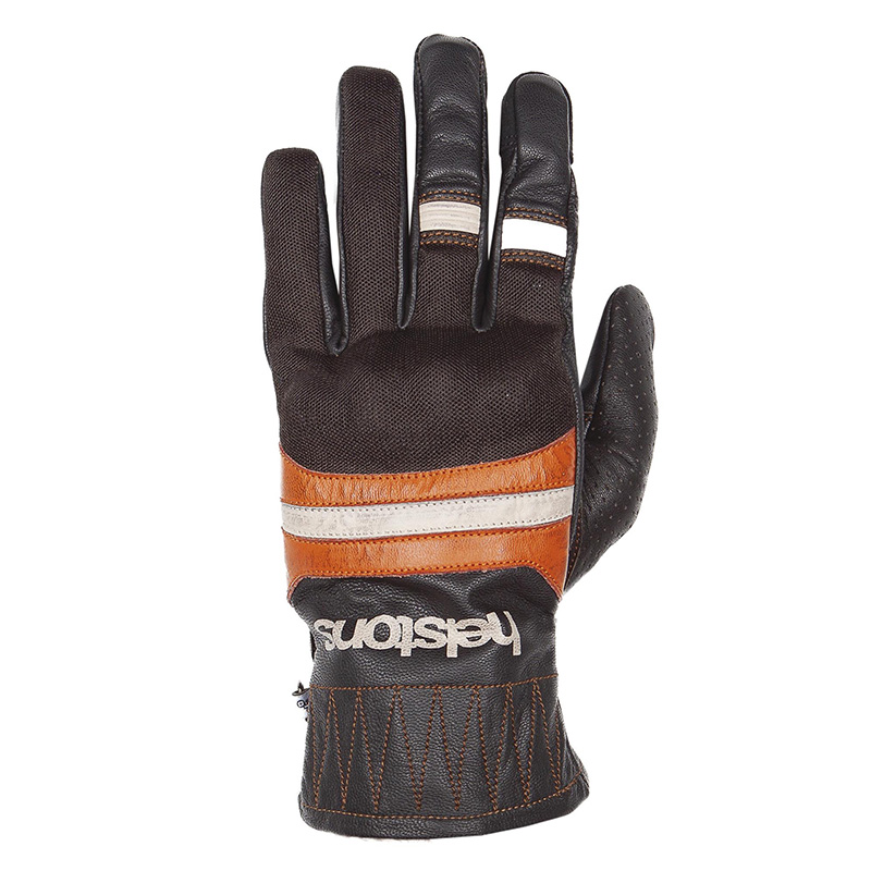 Guanti Helstons Bull Air beige arancio