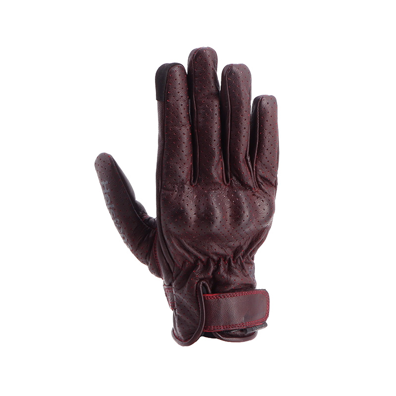 Guantes de cuero Mujer Helstons Wave Air bordeaux