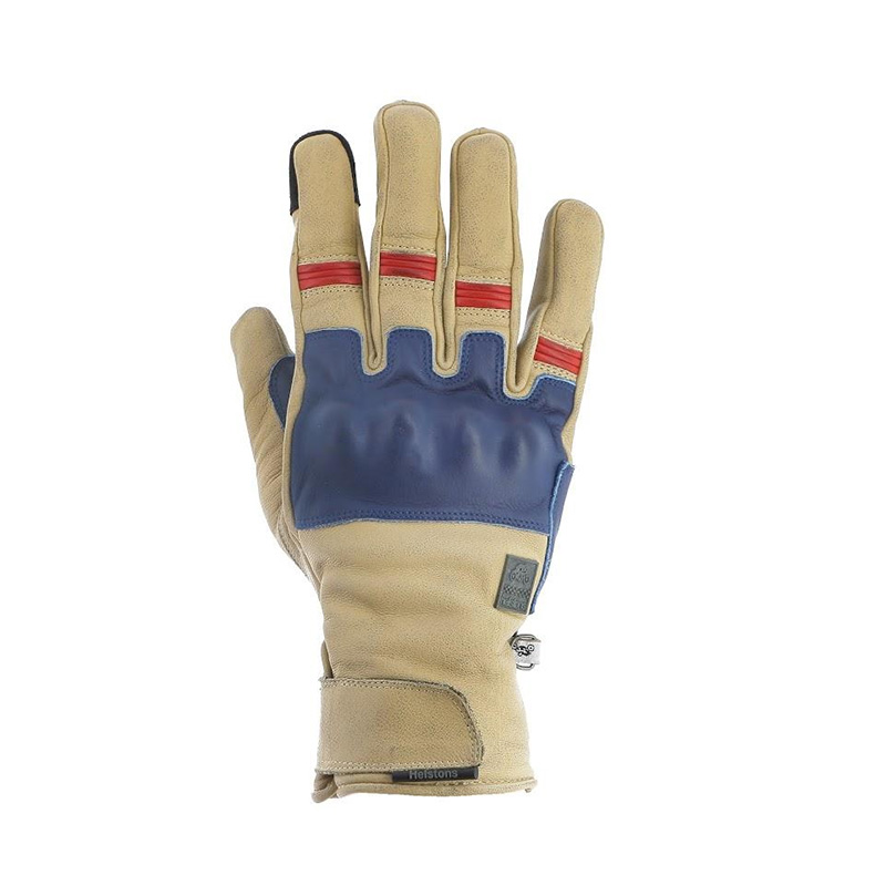 Guanti Helstons Wislay Hiver beige blu rosso