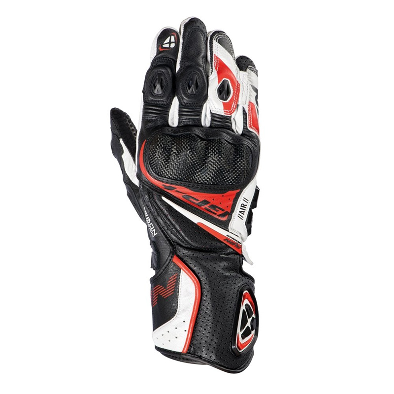 Guanti Ixon GP4 Air nero bianco rosso