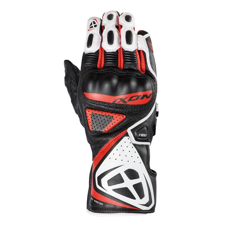 Guanti Ixon GP5 Air nero bianco rosso