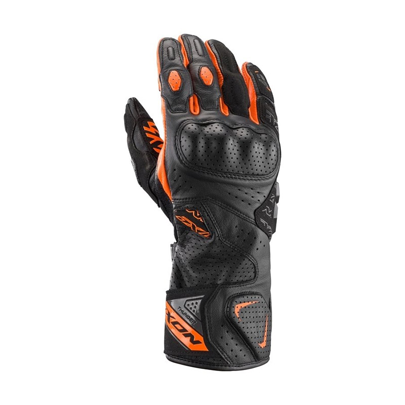 Guanti Ixon Thunder Air nero antracite arancio