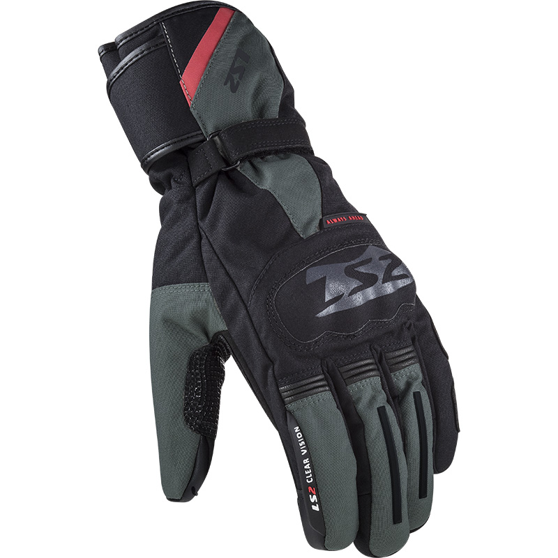 Guanti LS2 Snow nero verde