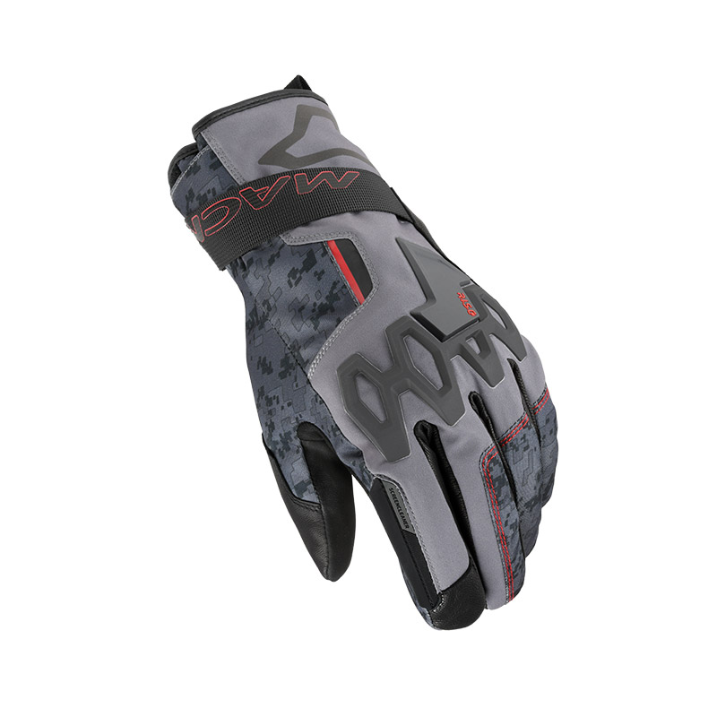 Guantes Macna Arcalon RTX gris camo rojo