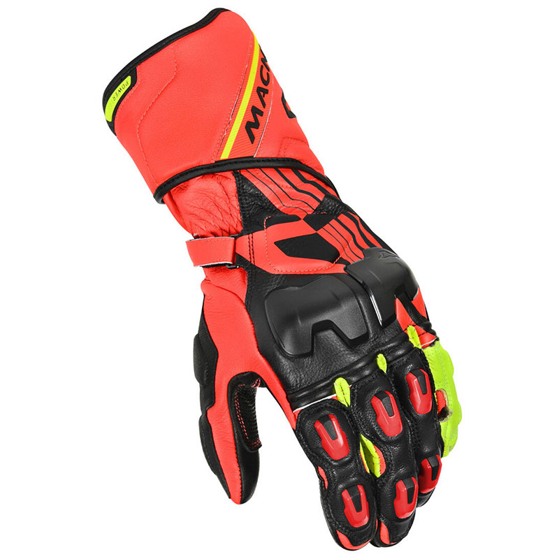 Guanti Macna Powertrack rosso giallo