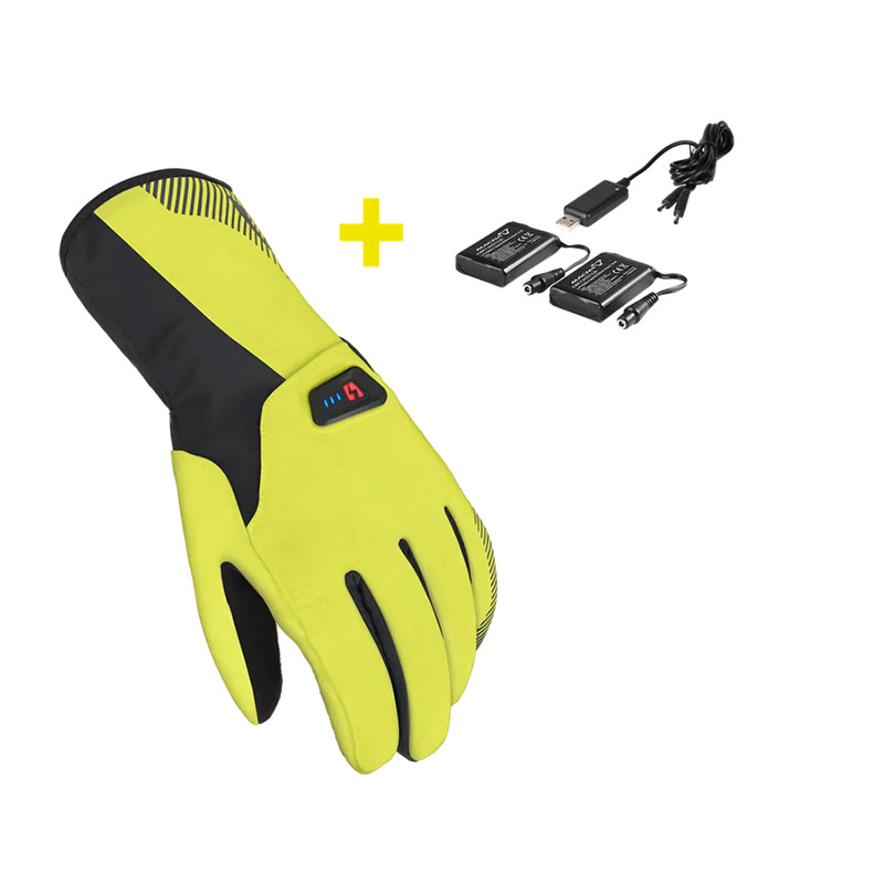 Kit Guanti Riscaldati Macna Spark giallo