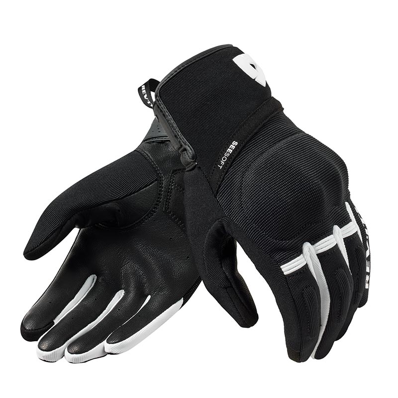 Guantes moto verano Revit Duty negro rojo