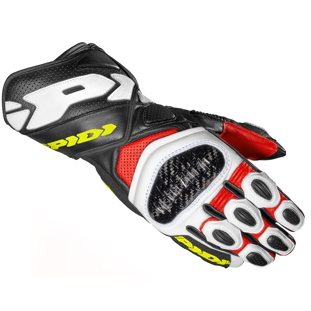 Spidi Carbo 7 Gloves Red Yellow A210088 Gloves MotoStorm
