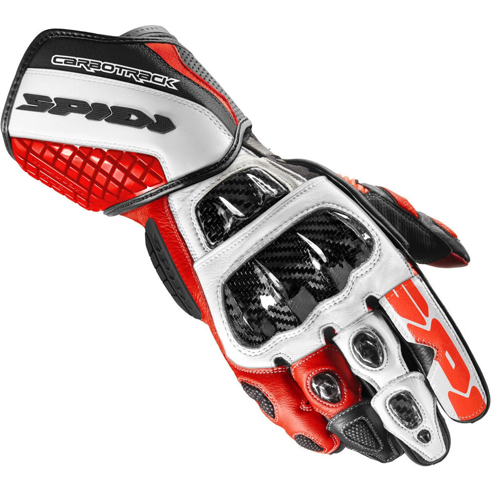 Guanti Moto Spidi Carbo Track Evo rosso