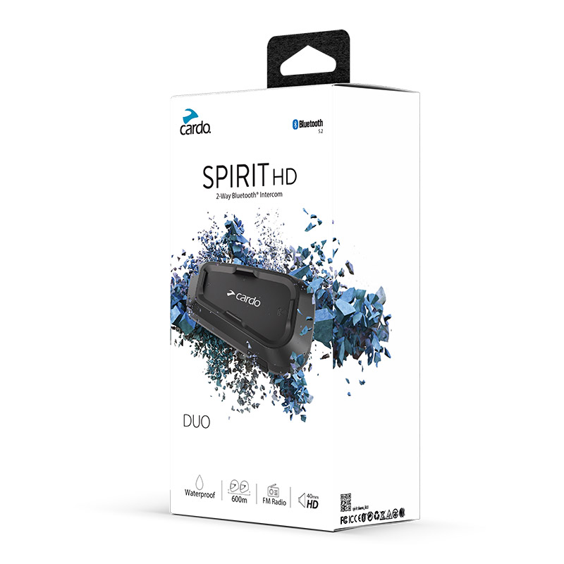 Intercomunicador de moto Cardo SPIRIT HD Duo