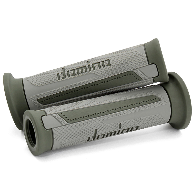 Coppia Manopole Domino A350 grigio verde