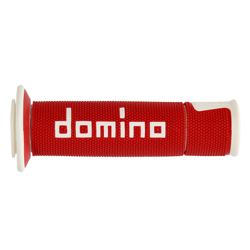 Manopole Domino A450 rosso bianco