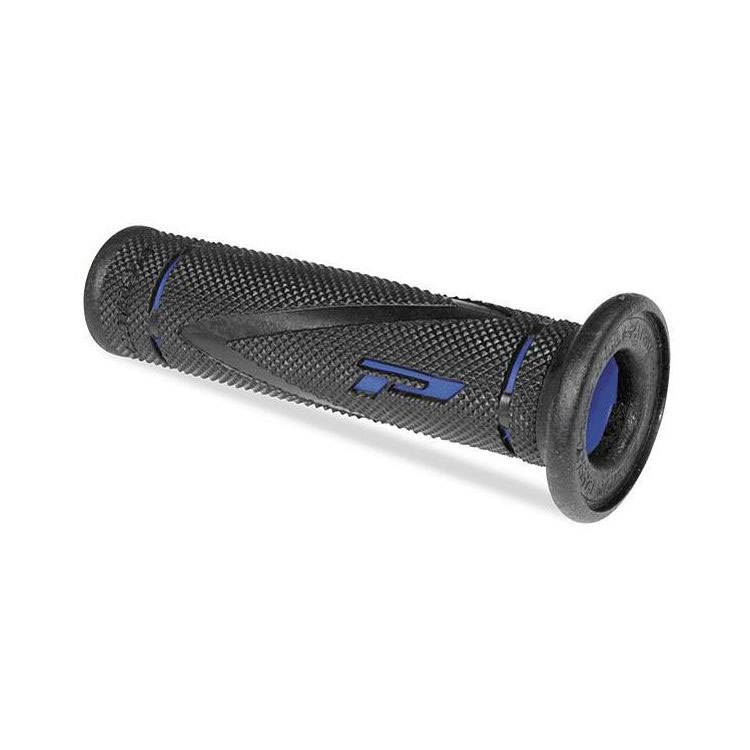 Progrip Manopole Gp Racing 838 A Doppia Densità Nero Blu