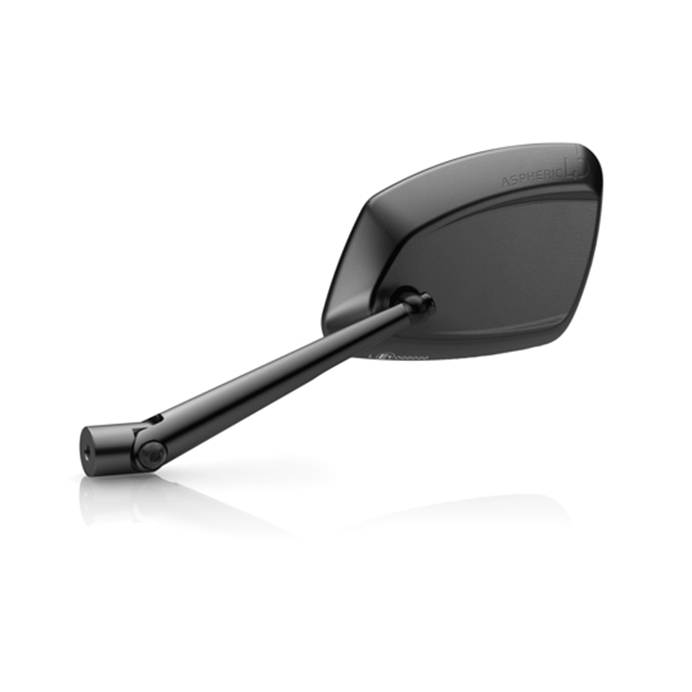 Specchietto Retrovisore Sinistro (Lato Guida) Per Autobianchi Y10 Dal 1989 Al 1992, Colore Nero, Completo Di Vetro E Leva