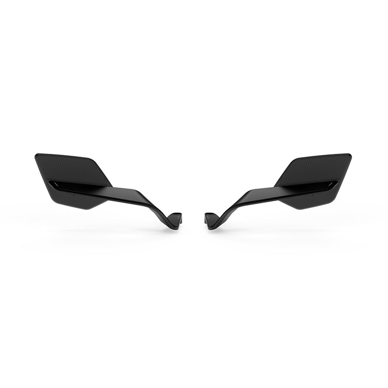 Coppia Specchi Rizoma Stealth Naked Max nero