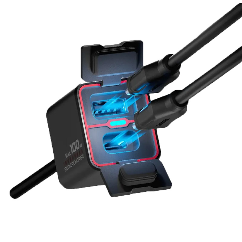 チギー・テクノロジー TR100 2ウェイ USB-A/C 充電ハブ