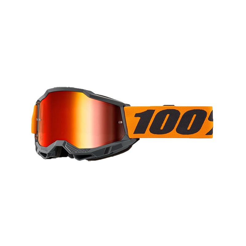 Maschera 100% Accuri 2 Arancio specchiato rosso