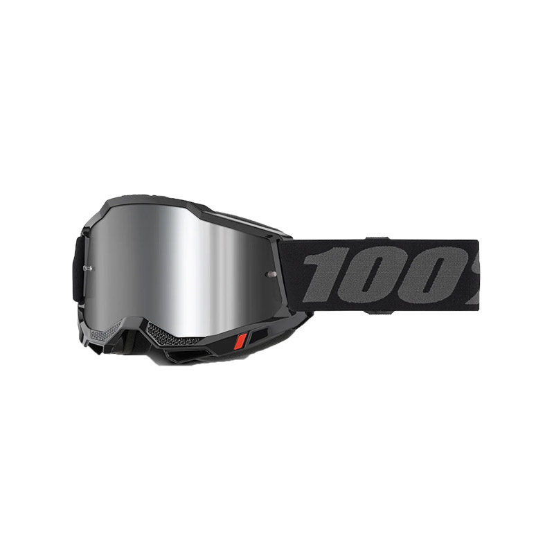 Maschera 100% Accuri 2 Nero specchiato argento