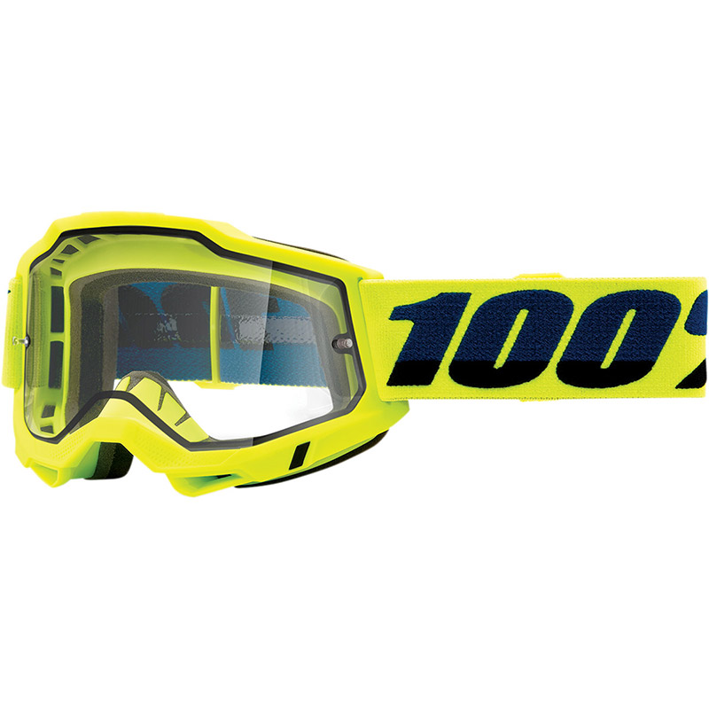 Maschera 100% Accuri 2 Enduro Fluo Yellow lente chiara