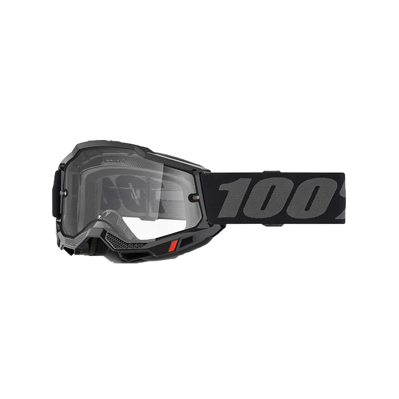 Maschera 100% Accuri 2 Enduro nero lente chiara