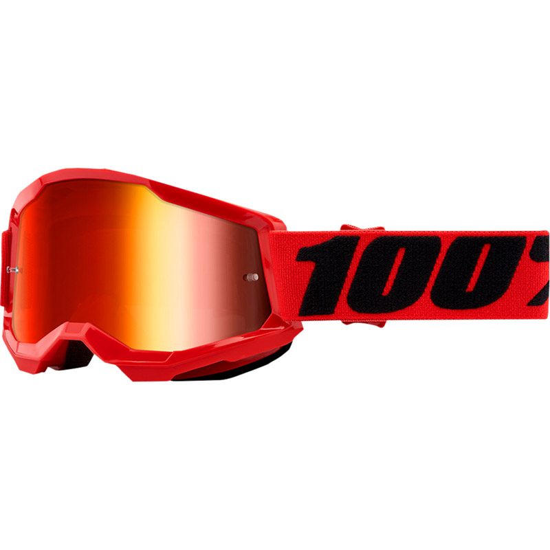 Maschera 100% Strata 2 Youth Rosso specchiato rosso