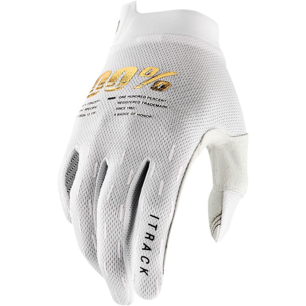 100% Airmatic Gloves White 2XL 951245  MX Motocross ATV UTV