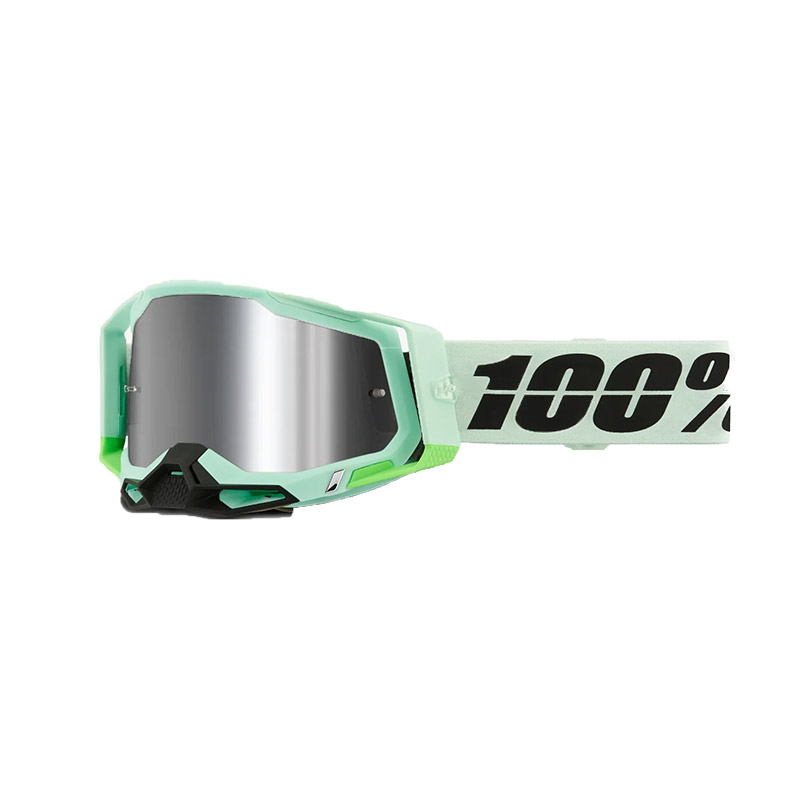 Maschera 100% Racecraft 2 Palomar specchiato argento