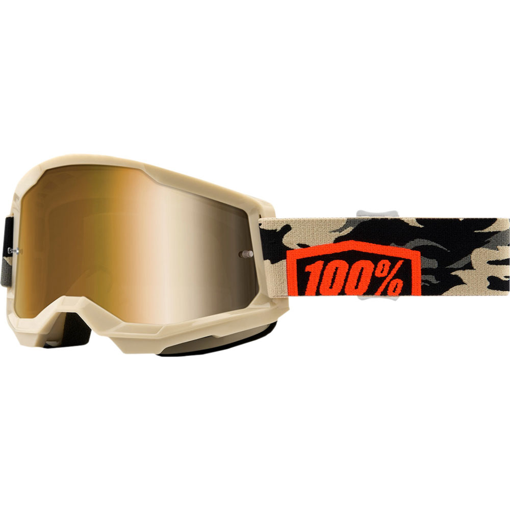 Maschera 100% Strata 2 Kombat lente oro