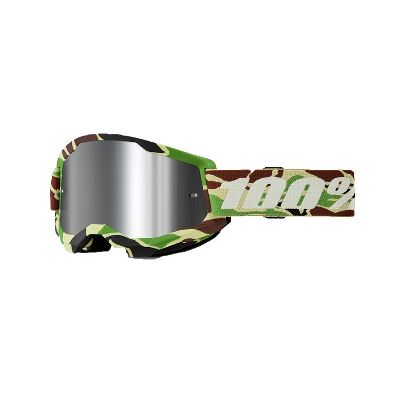 Maschera 100% Strata 2 War Camo specchiato argento