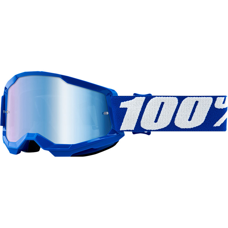 Maschera 100% Strata 2 Youth Blue specchiato