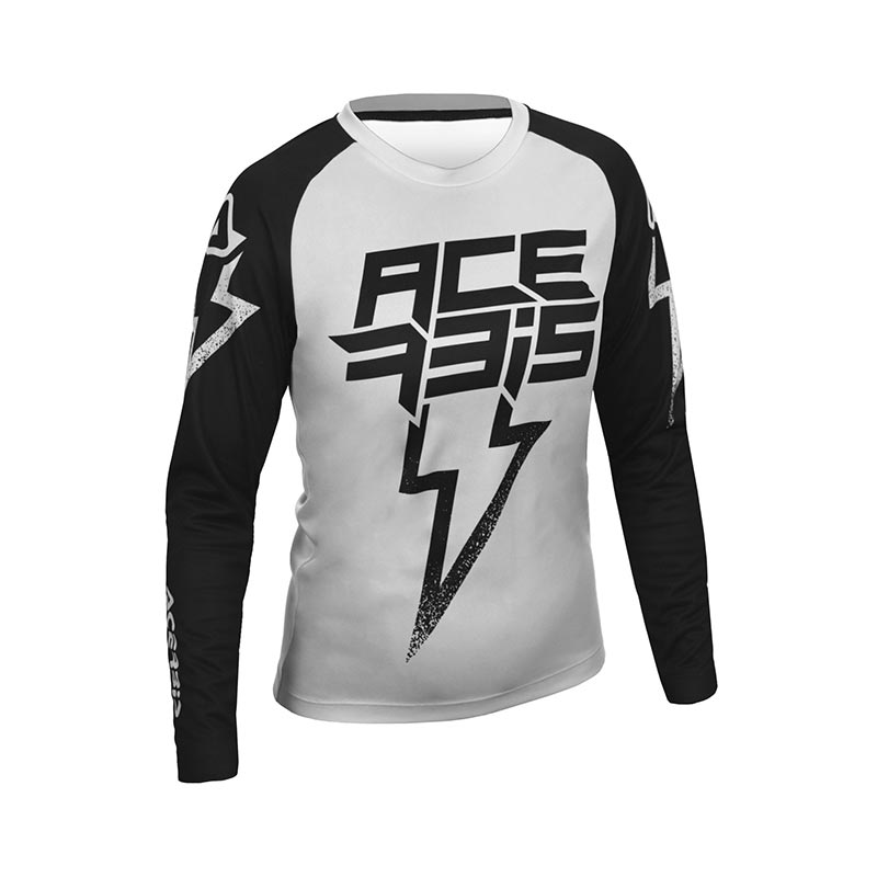 Maglia Acerbis J-Kid Blizzard grigio nero