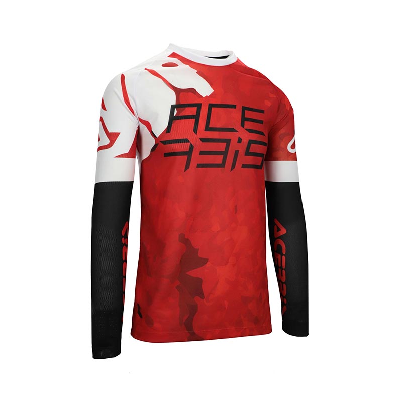 Maglia Acerbis J-Windy Vent Watermark rosso